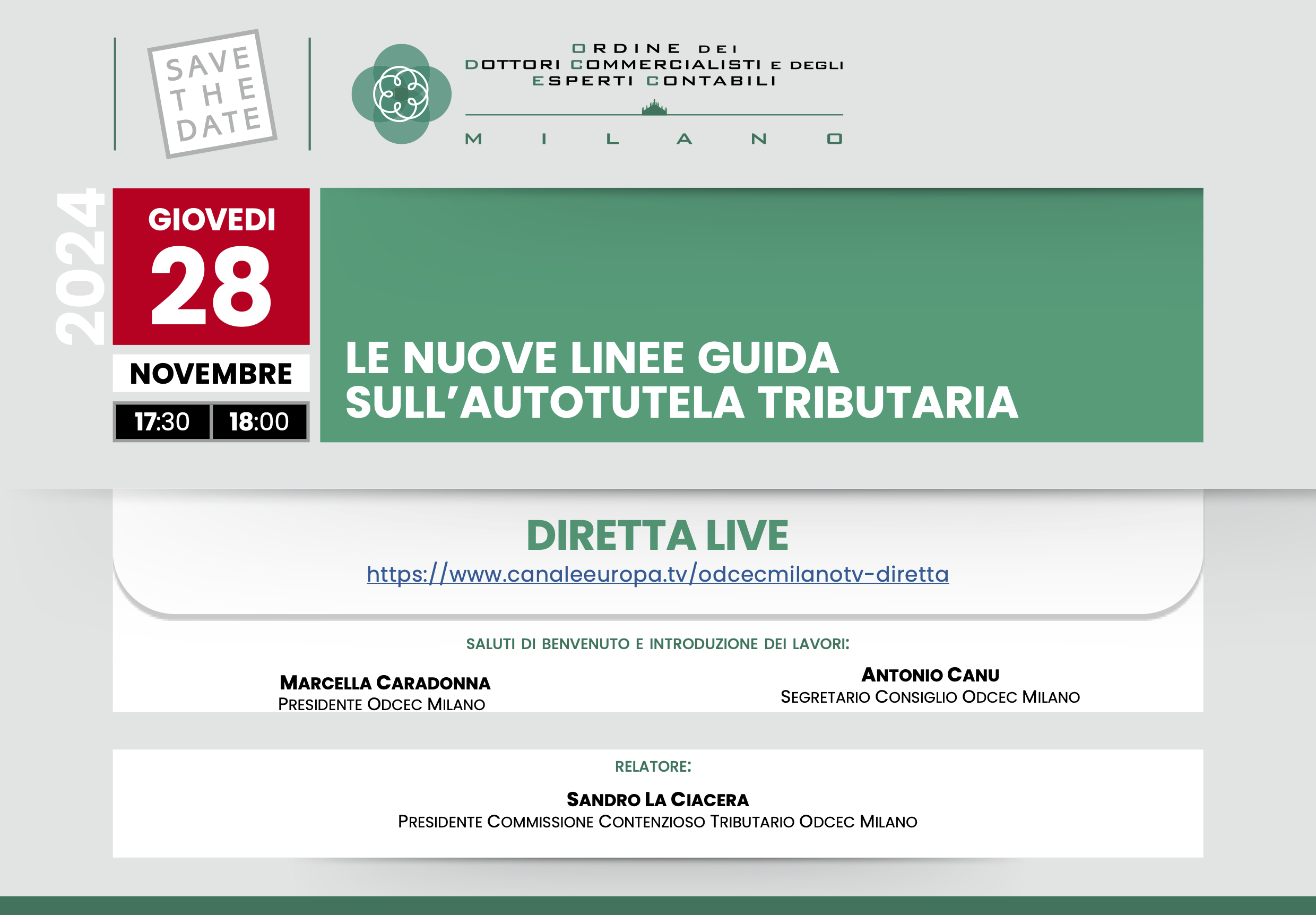 LE NUOVE LINEE GUIDA
SULL’AUTOTUTELA TRIBUTARIA