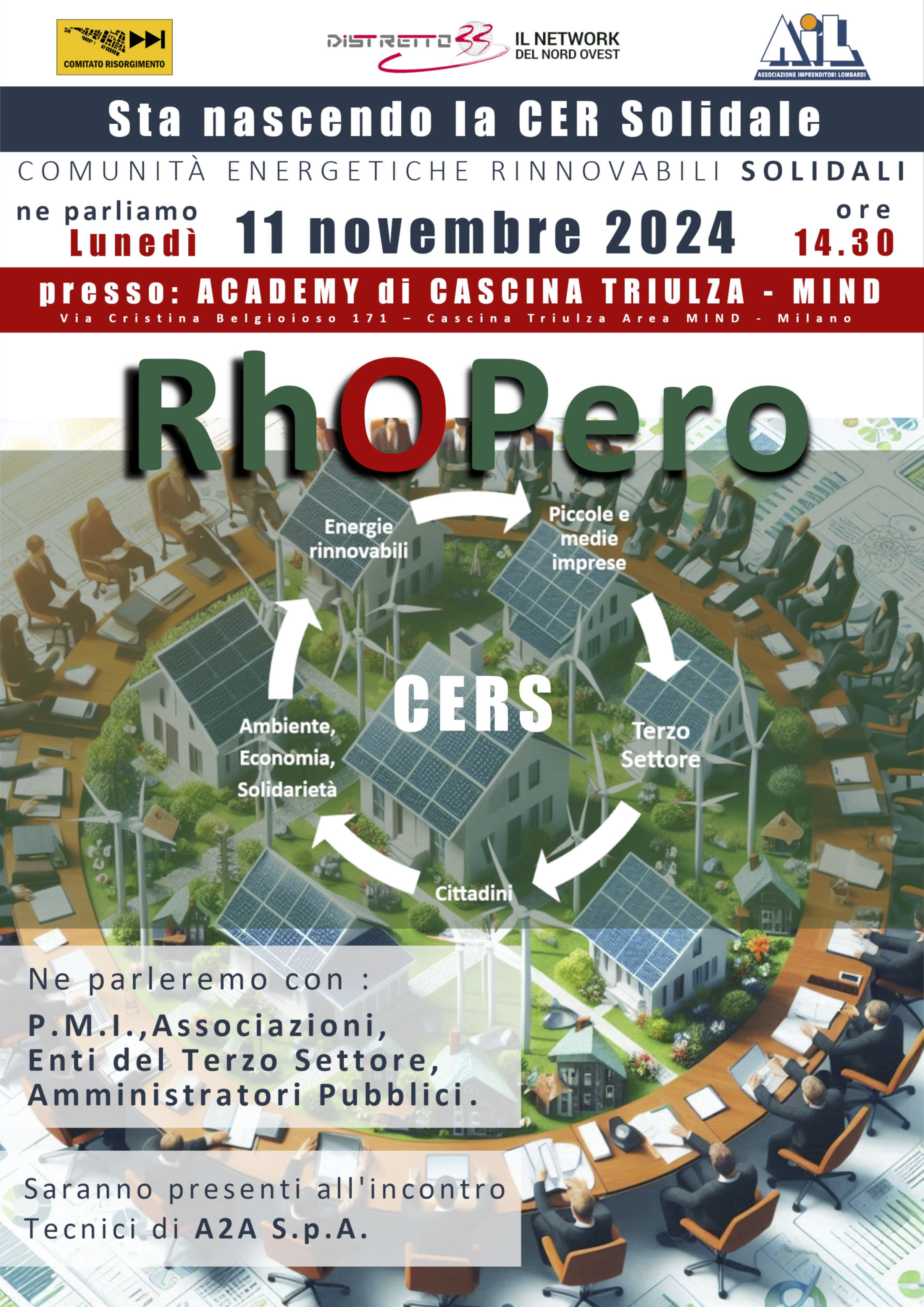 DISTRETTO33 promotore della CER Solidale RhOPero