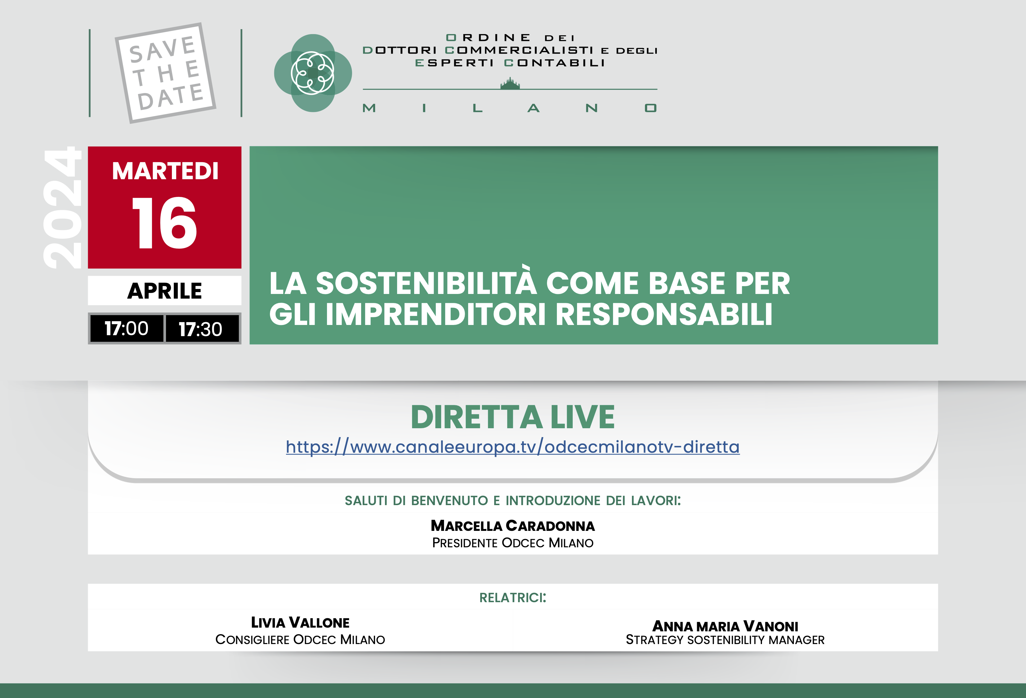 LA SOSTENIBILITÀ COME BASE PER GLI IMPRENDITORI RESPONSABILI