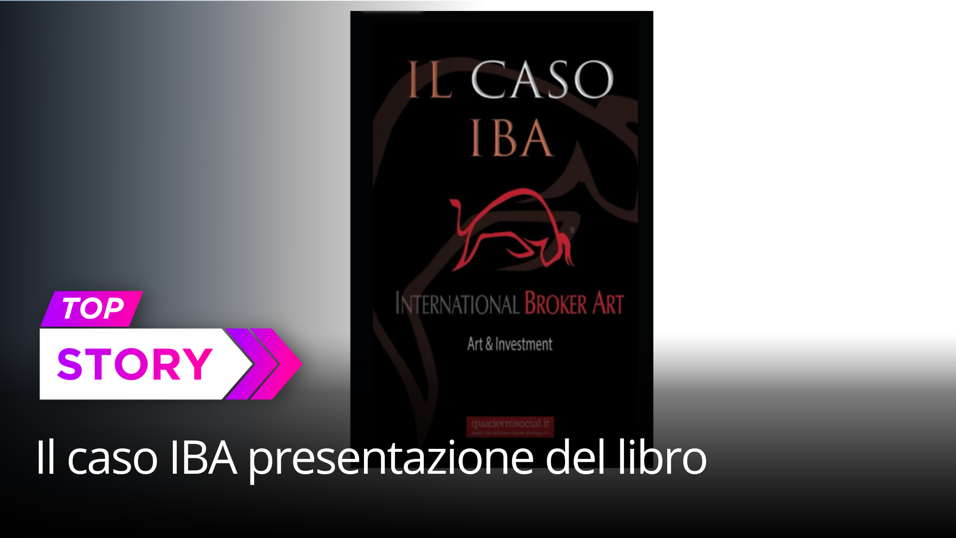 Il caso IBA presentazione del Libro