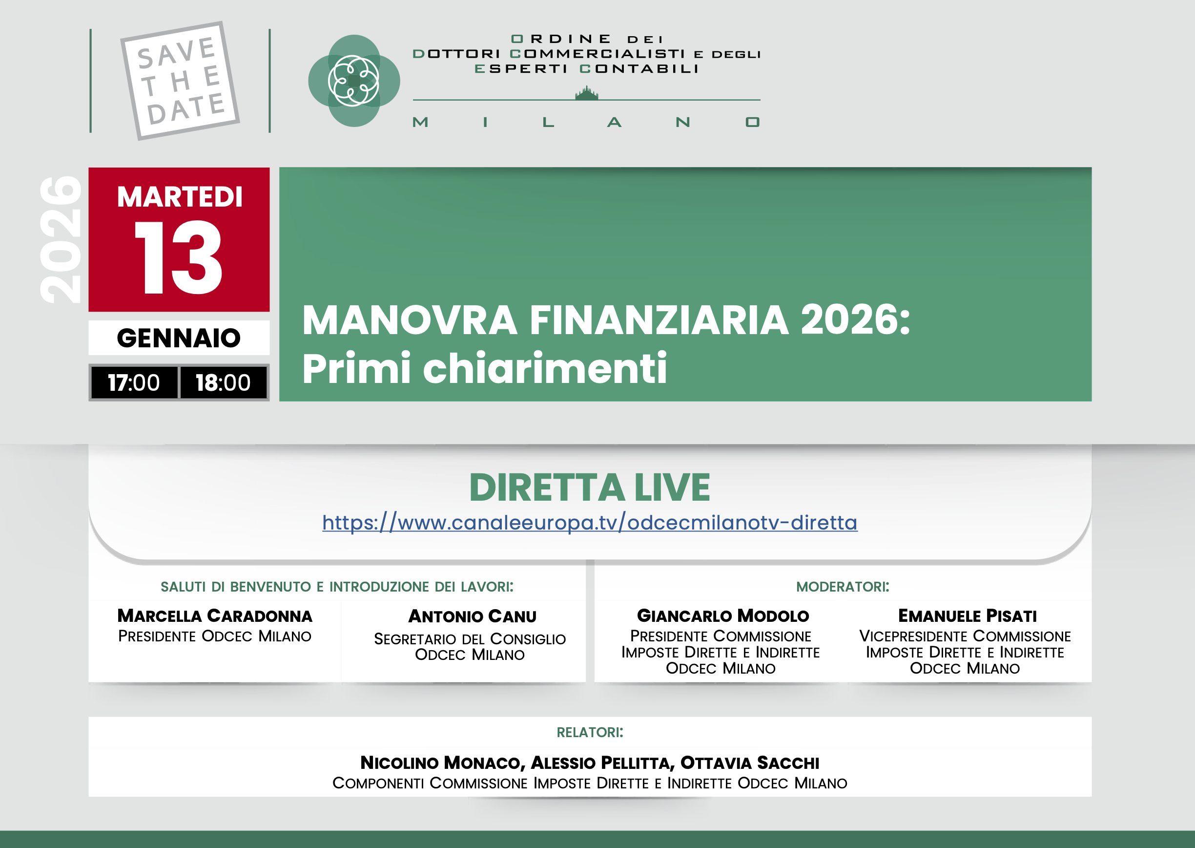 MANOVRA FINANZIARIA 2026: