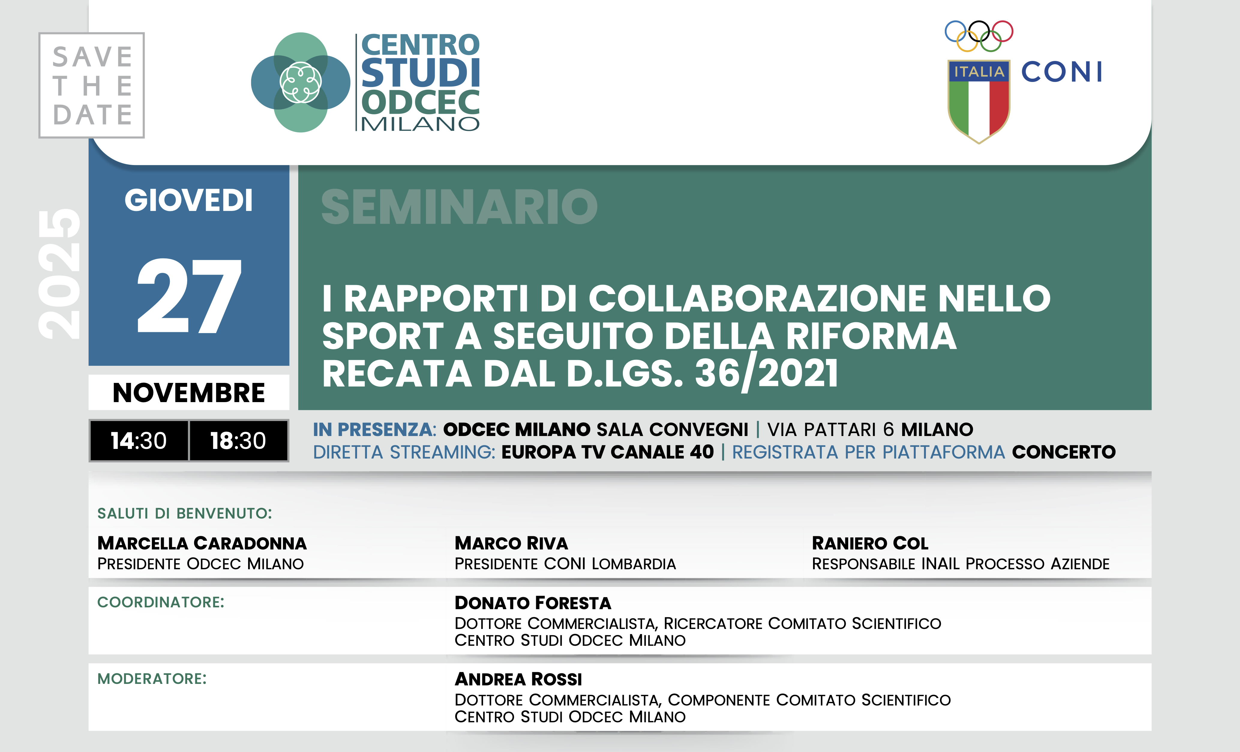 I rapporti di collaborazione nello sport