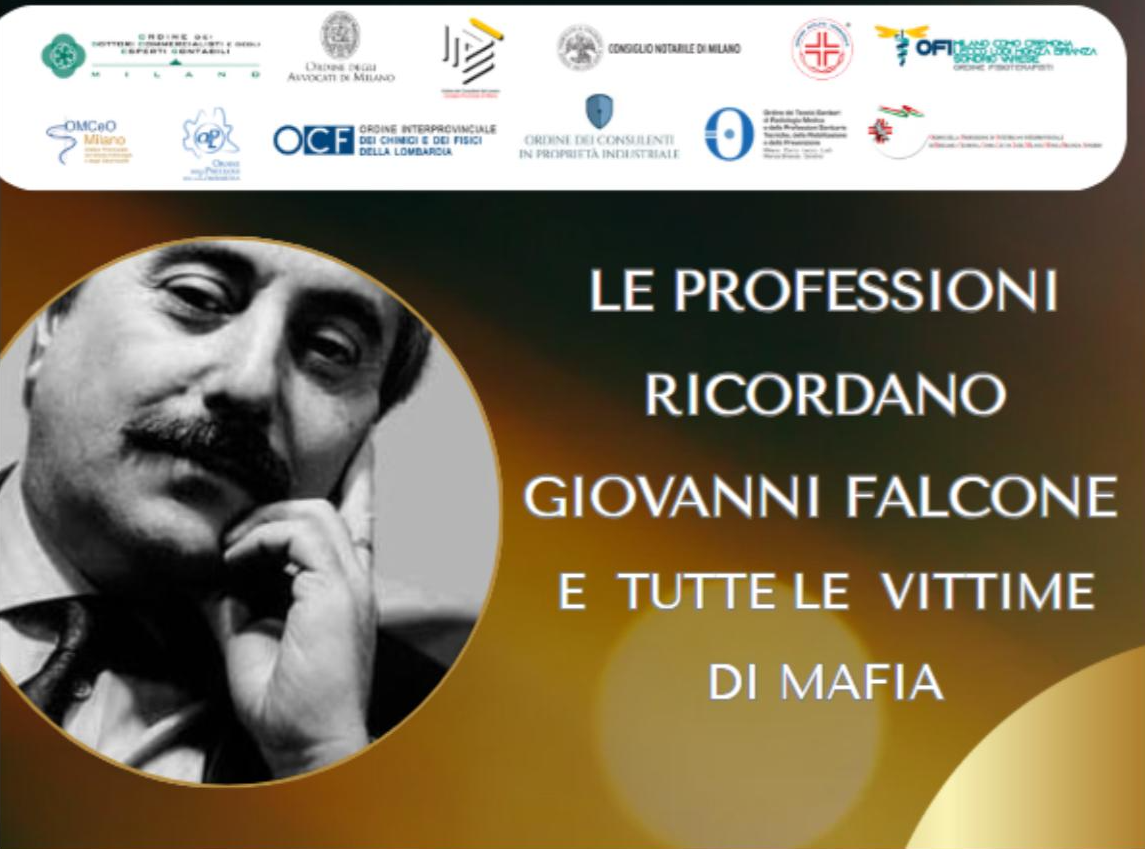 LE PROFESSIONI RICORDANO GIOVANNI FALCONE E TUTTE LE VITTIME DI MAFIA