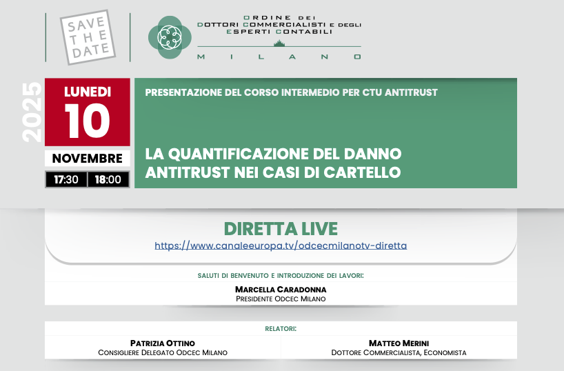 LA QUANTIFICAZIONE DEL DANNO ANTITRUST NEI CASI DI CARTELLO