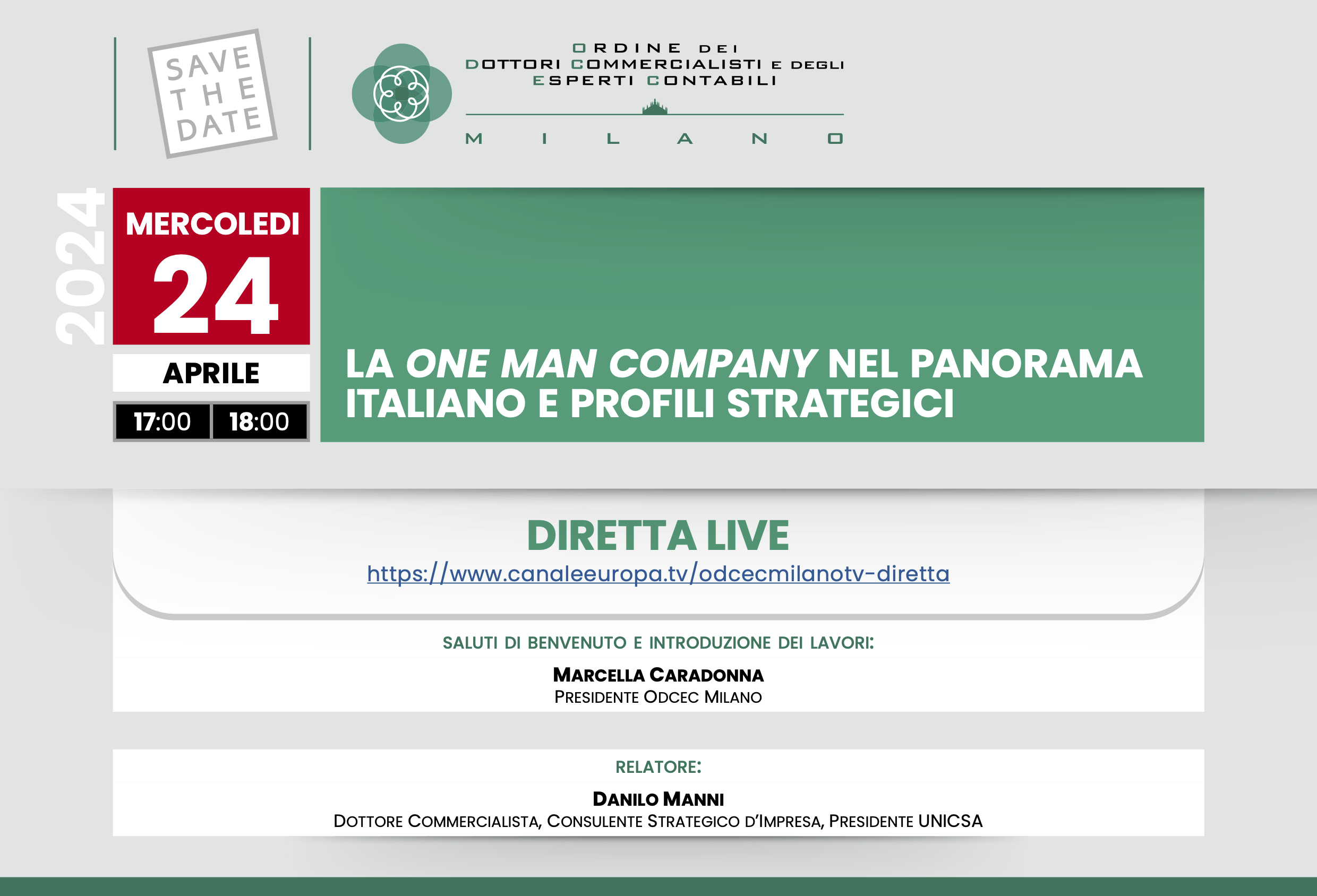 LA ONE MAN COMPANY NEL PANORAMA ITALIANO E PROFILI STRATEGICI