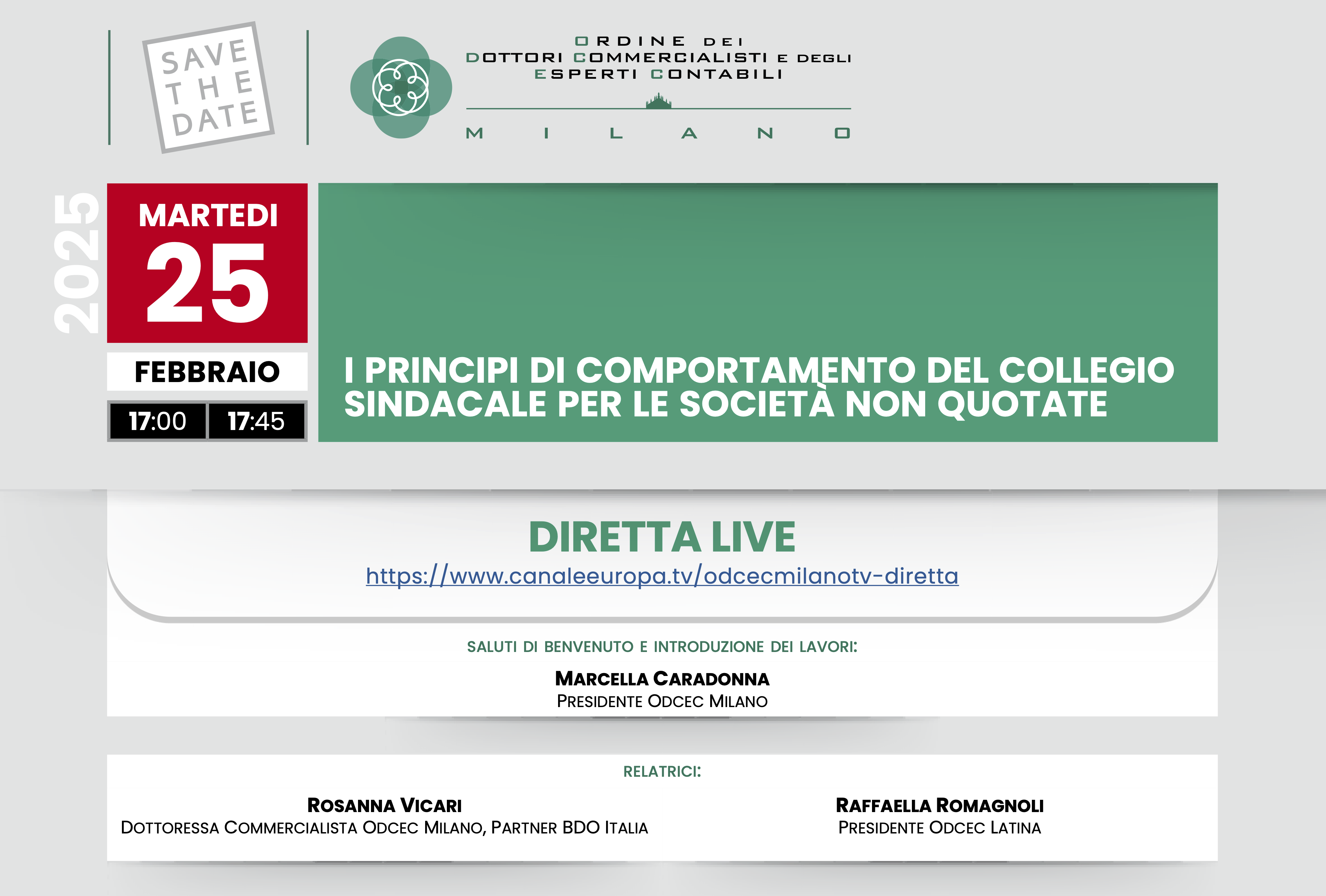 I PRINCIPI DI COMPORTAMENTO DEL COLLEGIO SINDACALE PER LE SOCIETA NON QUOTATE