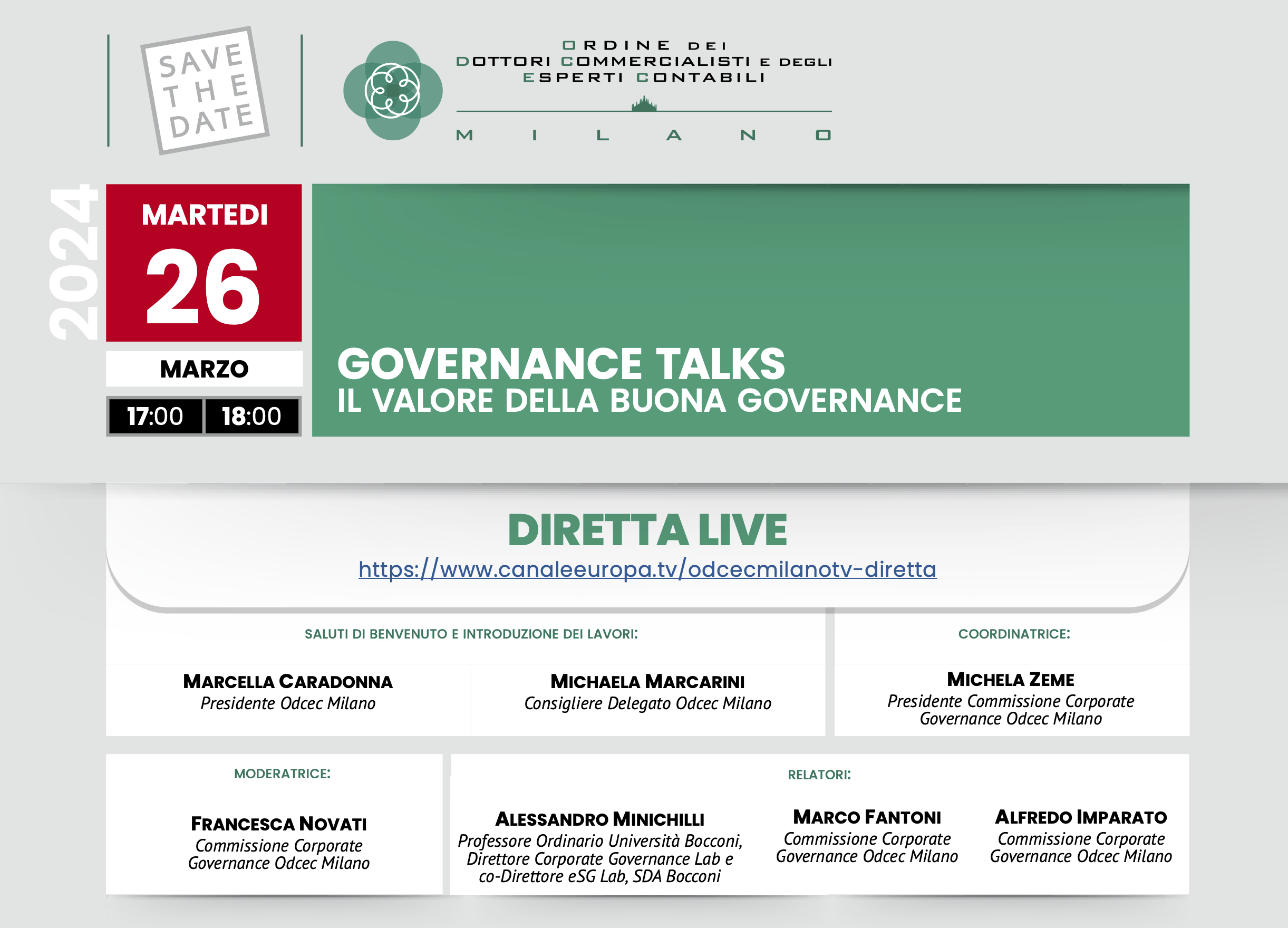 GOVERNANCE TALKS IL VALORE DELLA BUONA GOVERNANCE