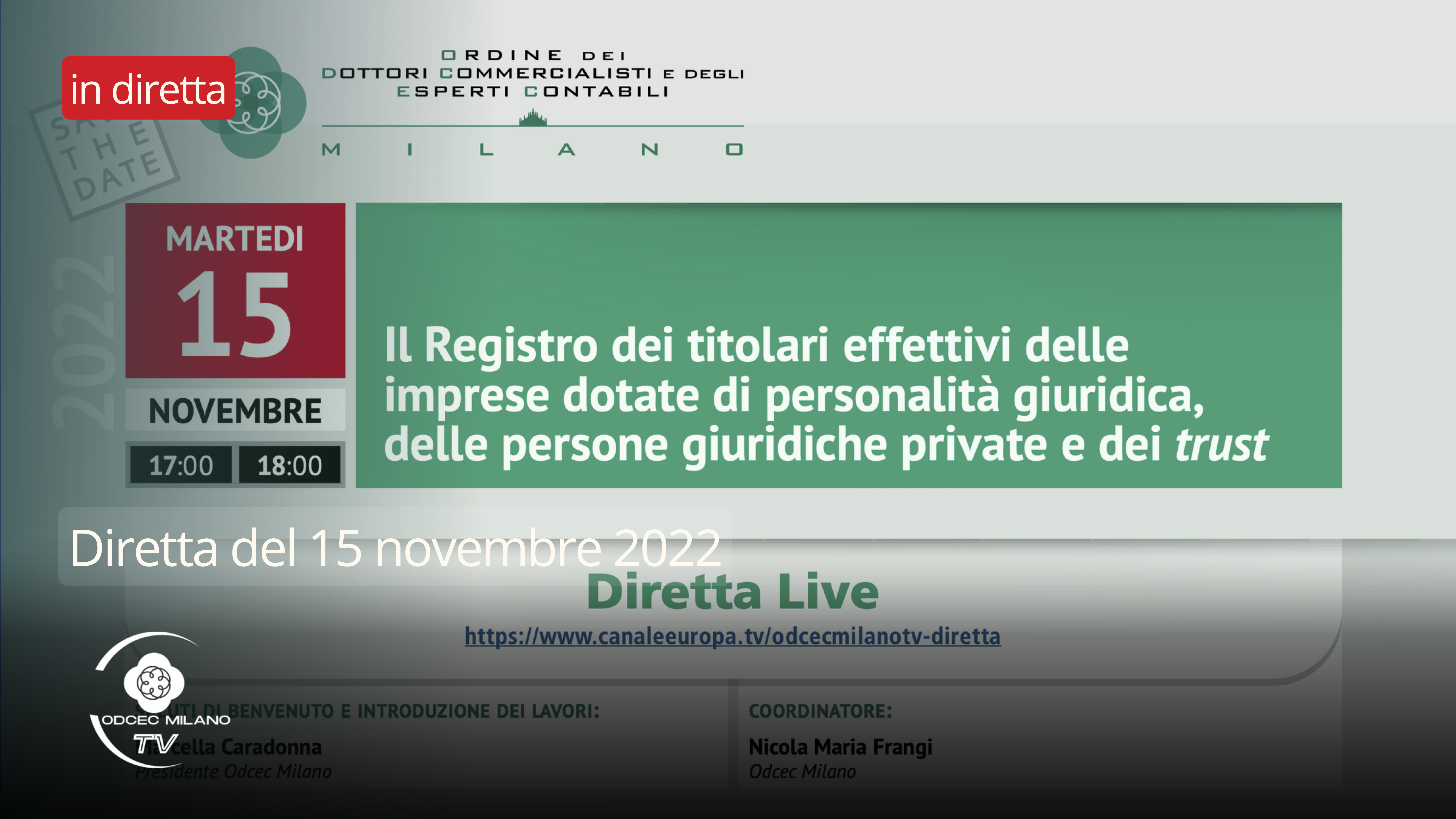 Live 15 novembre 2022