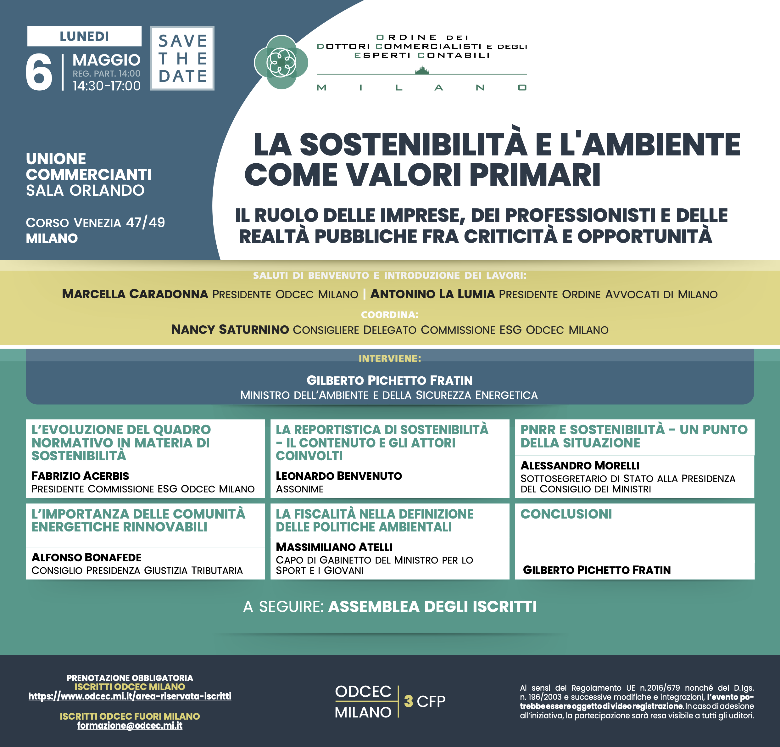 La sostenibilità e l'ambiente come valori primari
