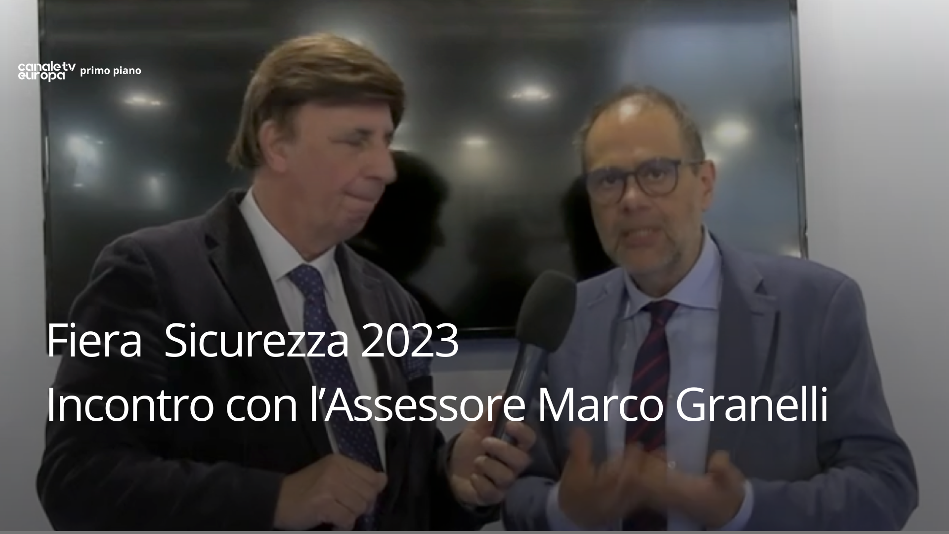 Fiera Sicurezza 2023 Intervista all'Assessore Marco Granelli