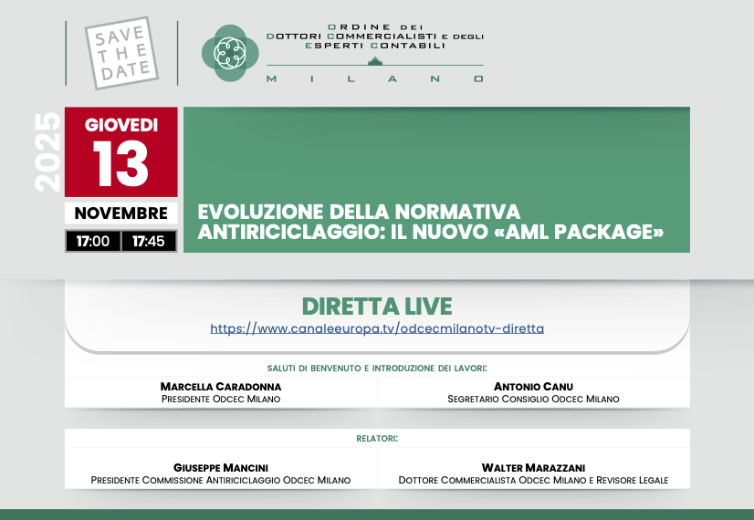 EVOLUZIONE DELLA NORMATIVA  ANTIRICICLAGGIO: IL NUOVO «AML PACKAGE»