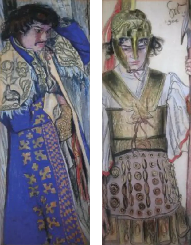 Wyspiański’s drawings for the production of Protesilas and Laodamia, 1903