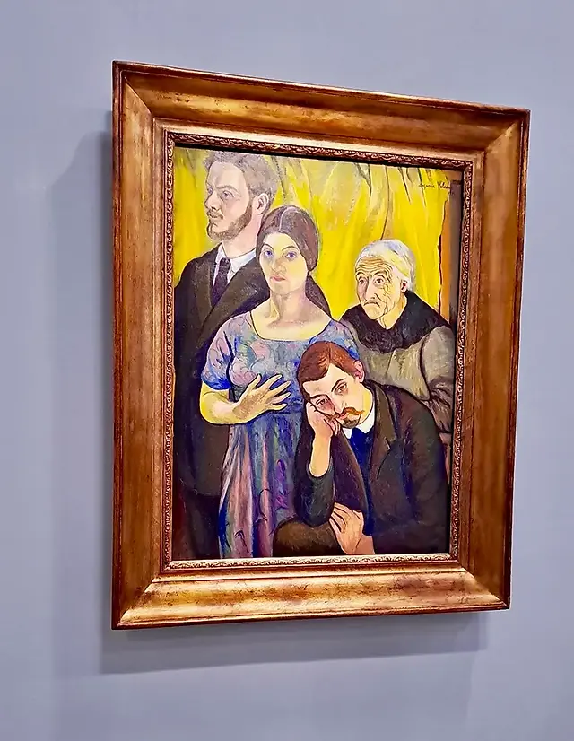 Suzanne Valadon, Portrait de famille  (z siedzącym Mauricem Utrillo), 1912