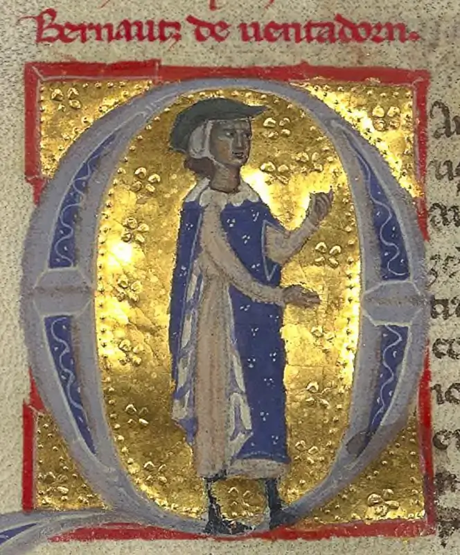 Iluminacja z ms. „chansonnier” (śpiewnika) z XII w