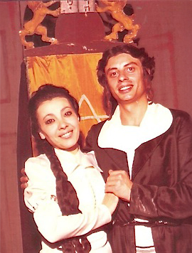Annabela (Lea) i Paweł Czołczyński (Hanan) w sztuce S. Ansky’ego Dybbuk, Tel Aviv 1975 r.