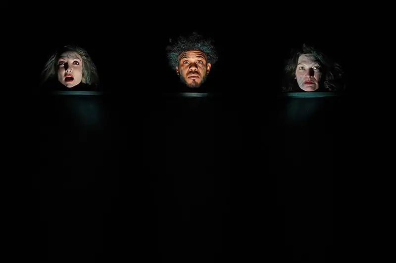 Sarah Street (Woman 2), Roger Dominic Casey (Man), and Kate Forbes (Woman 1): Play.