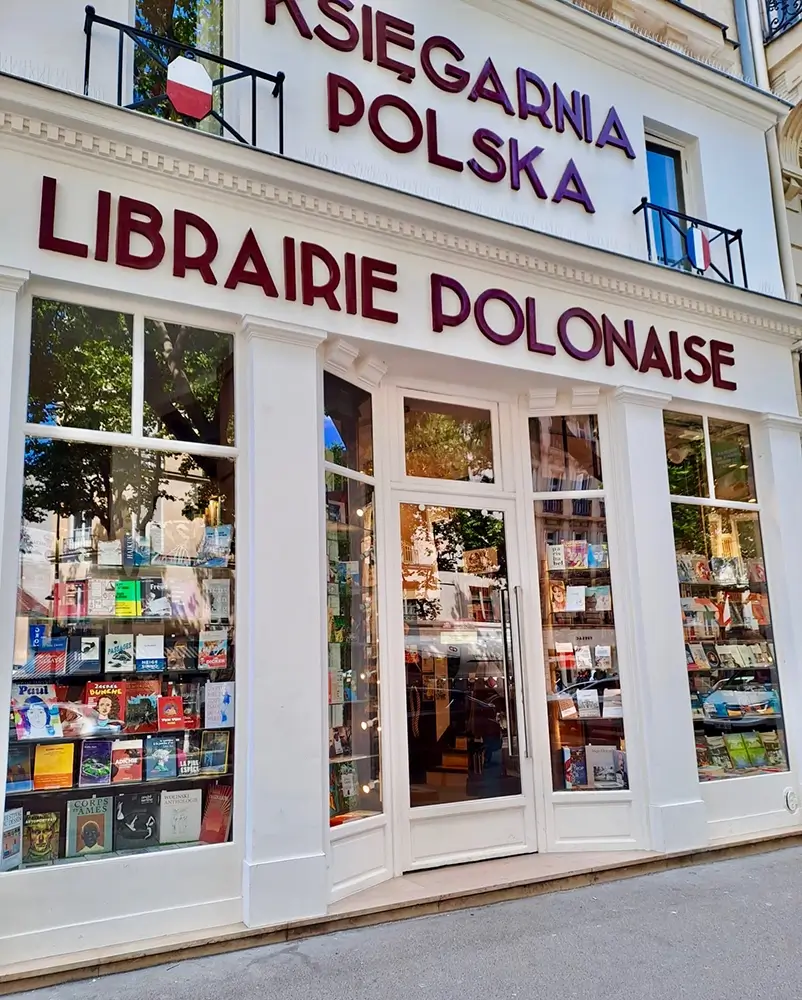 Księgarnia polska, Boulevard Saint-Germain, w 6. dzielnicy 