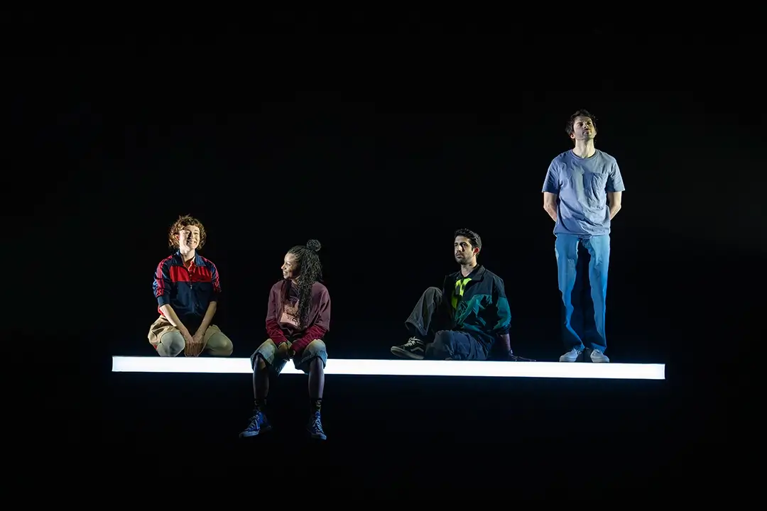Adelind Horan, Ayana Workman, Sathya Sridharan & Japhet Balaban in Glass  Deirdre O'Connell in Kill.
