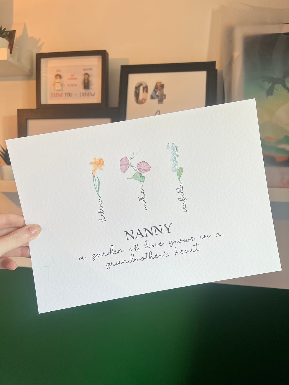 Thumbnail: A4 Family Birth Flower Print