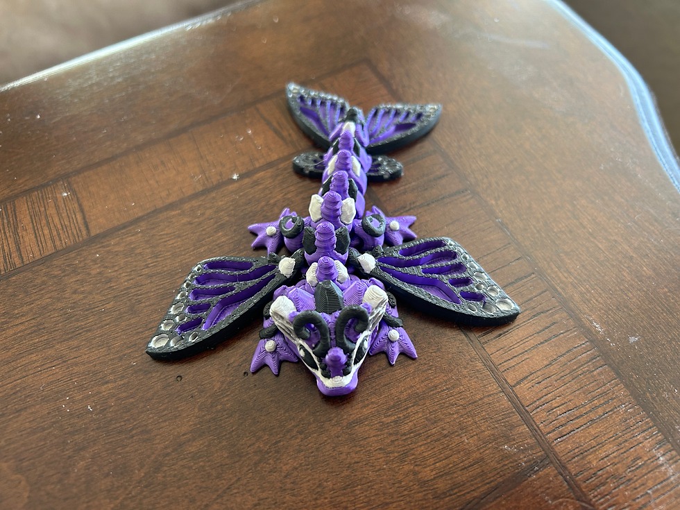 Thumbnail: Dark Purple Tiny Butterfly Dragon
