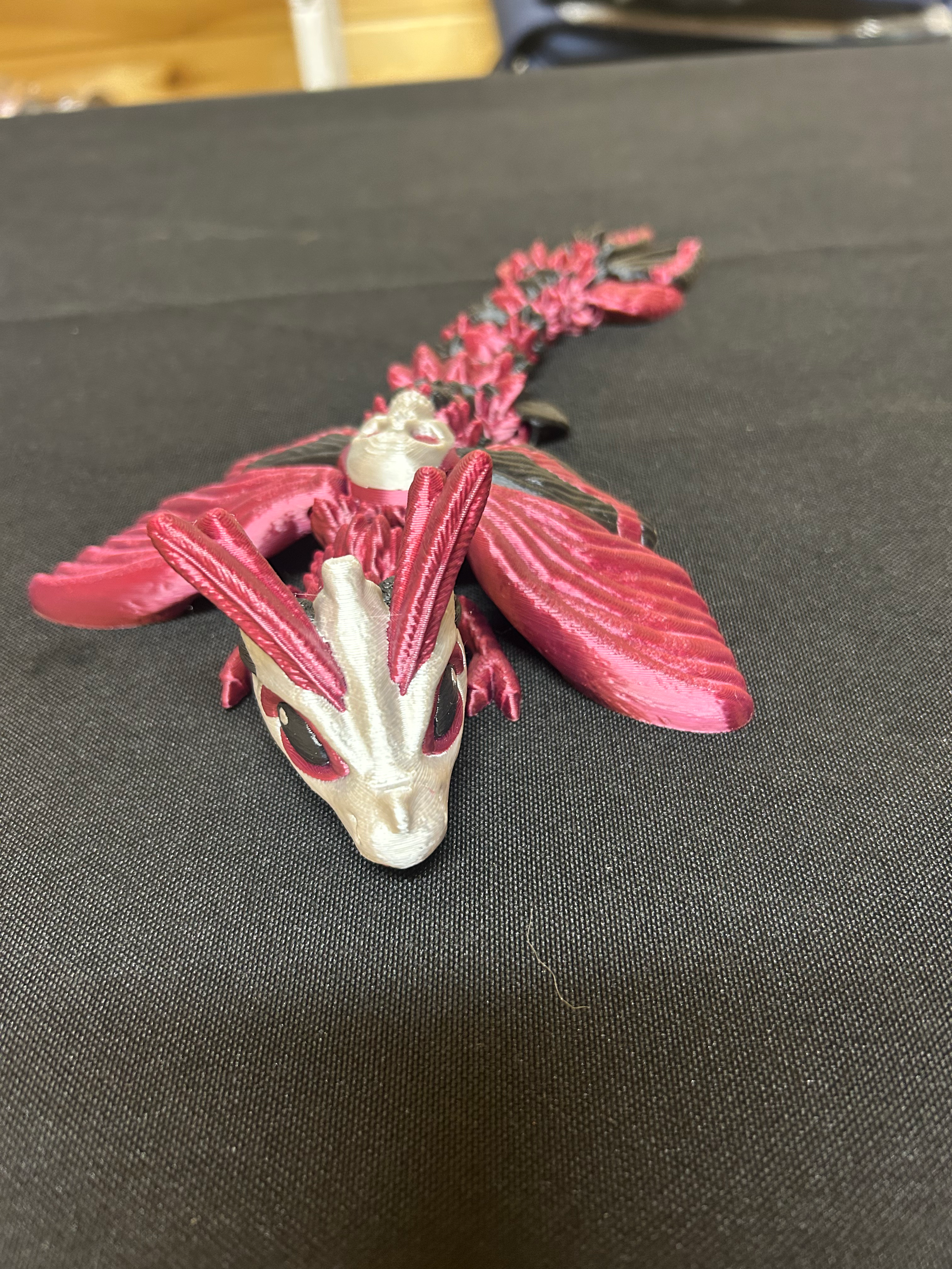 Dark Red Death's Head Moth Dragon