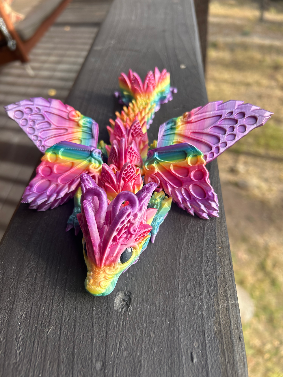 Thumbnail: Rainbow Baby Fae Wolf Dragon