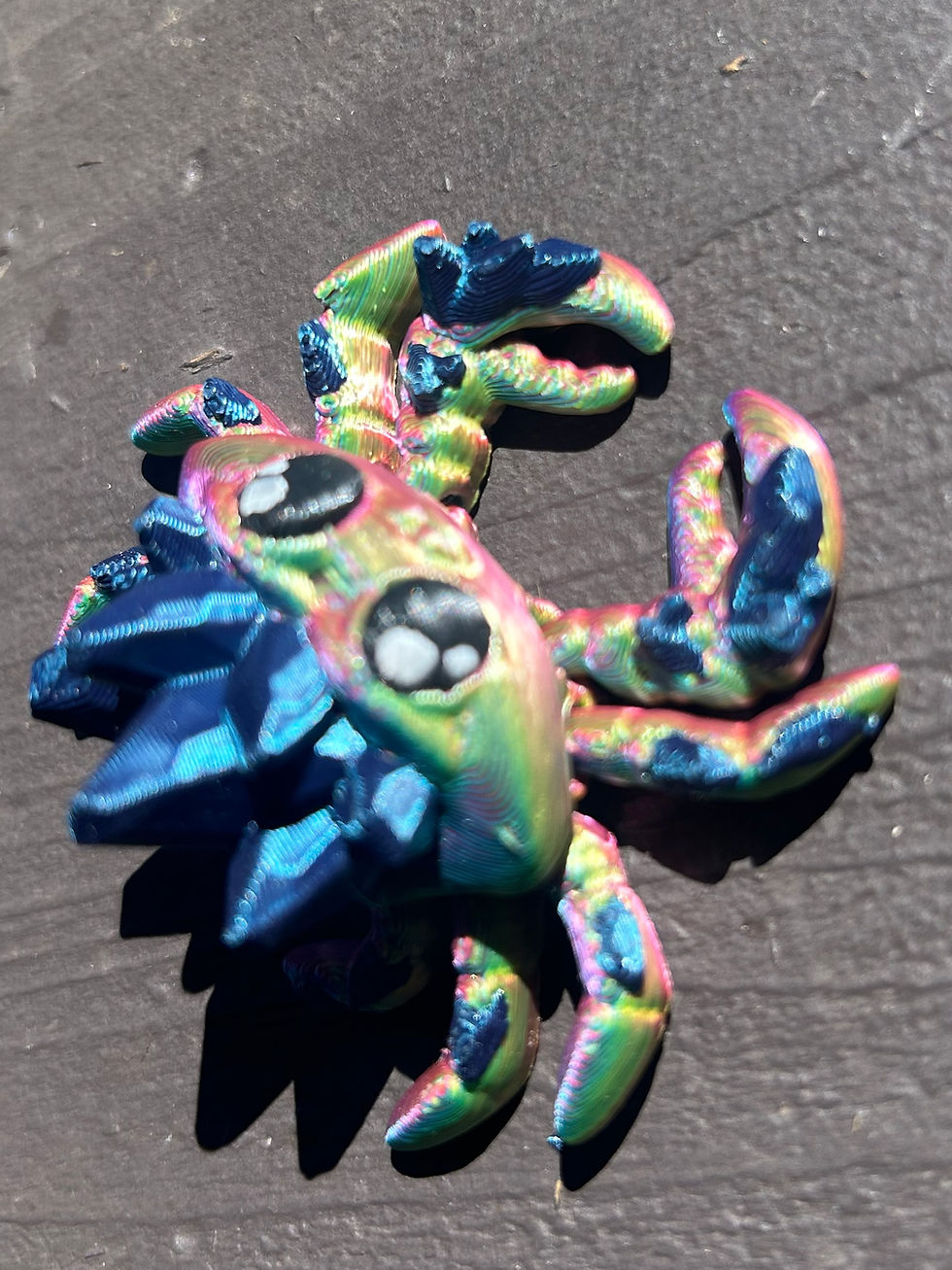 Blue Crystal Crab Magnet