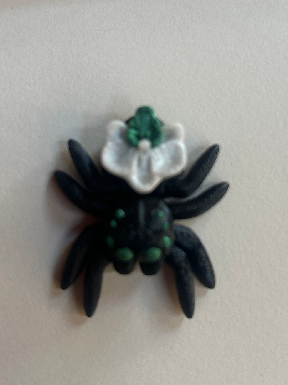 Thumbnail: Green Tiny Orchid Spider Magnet