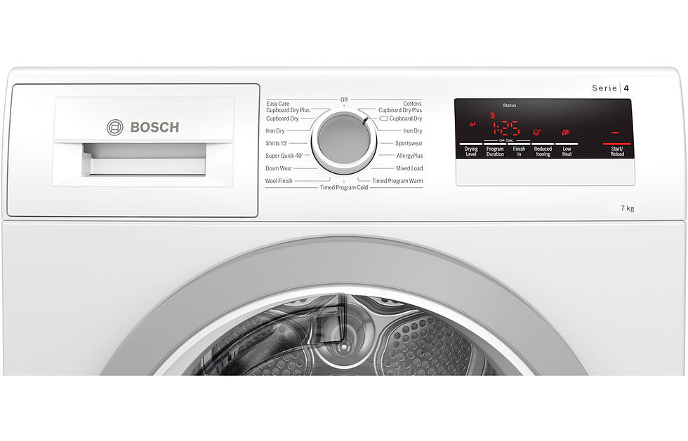 Thumbnail: Bosch Serie 4 WTN85201GB F/S 7kg Tumble Dryer - White