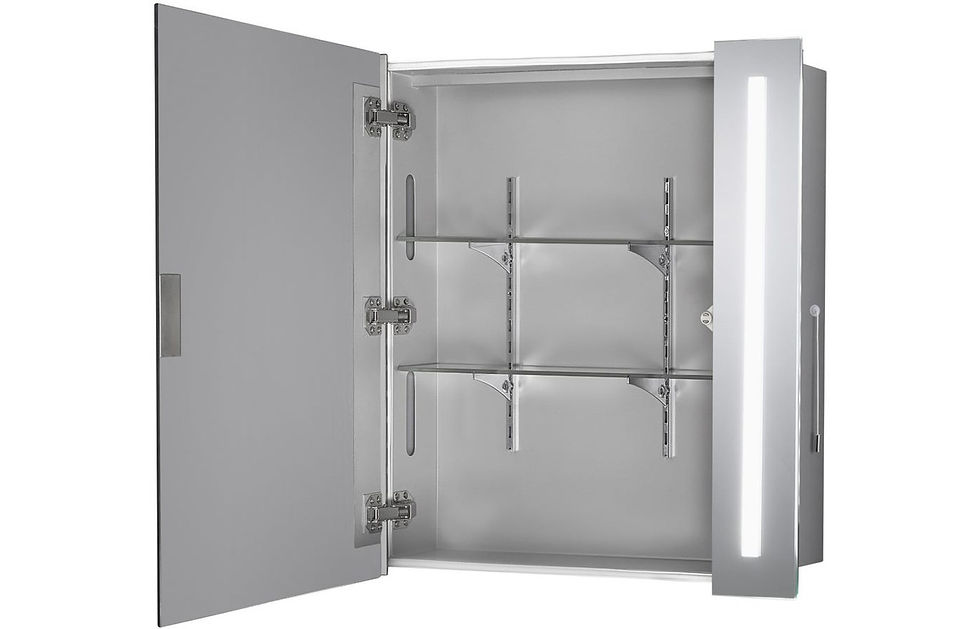Thumbnail: Harmony 600mm 2-Door LED Mirrored Cabinet