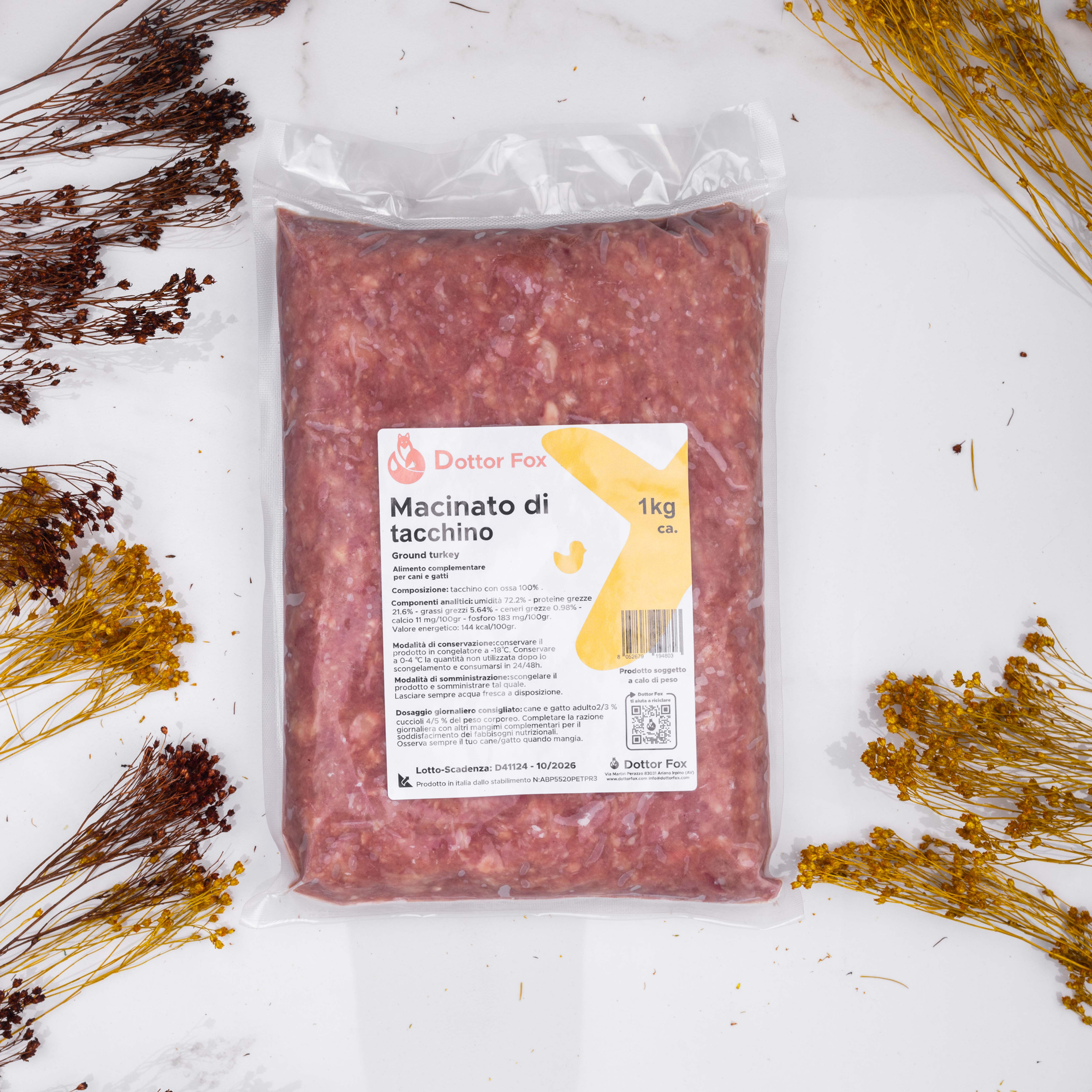 Dottor Fox - Macinato di Tacchino 1kg