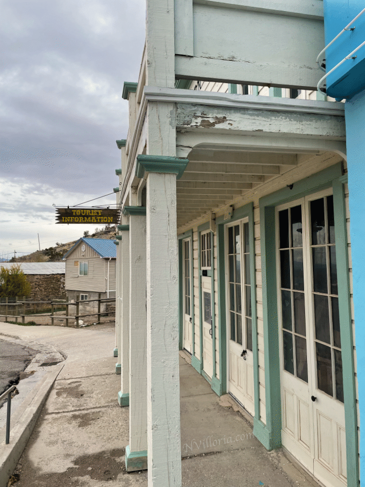 Building exteriors in Pioche, NV - via NVilloria.com