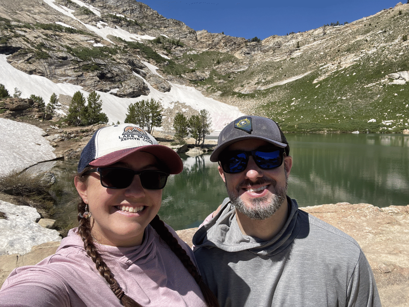 Nikki and Jason at Lamoille Lake - via NVilloria.com