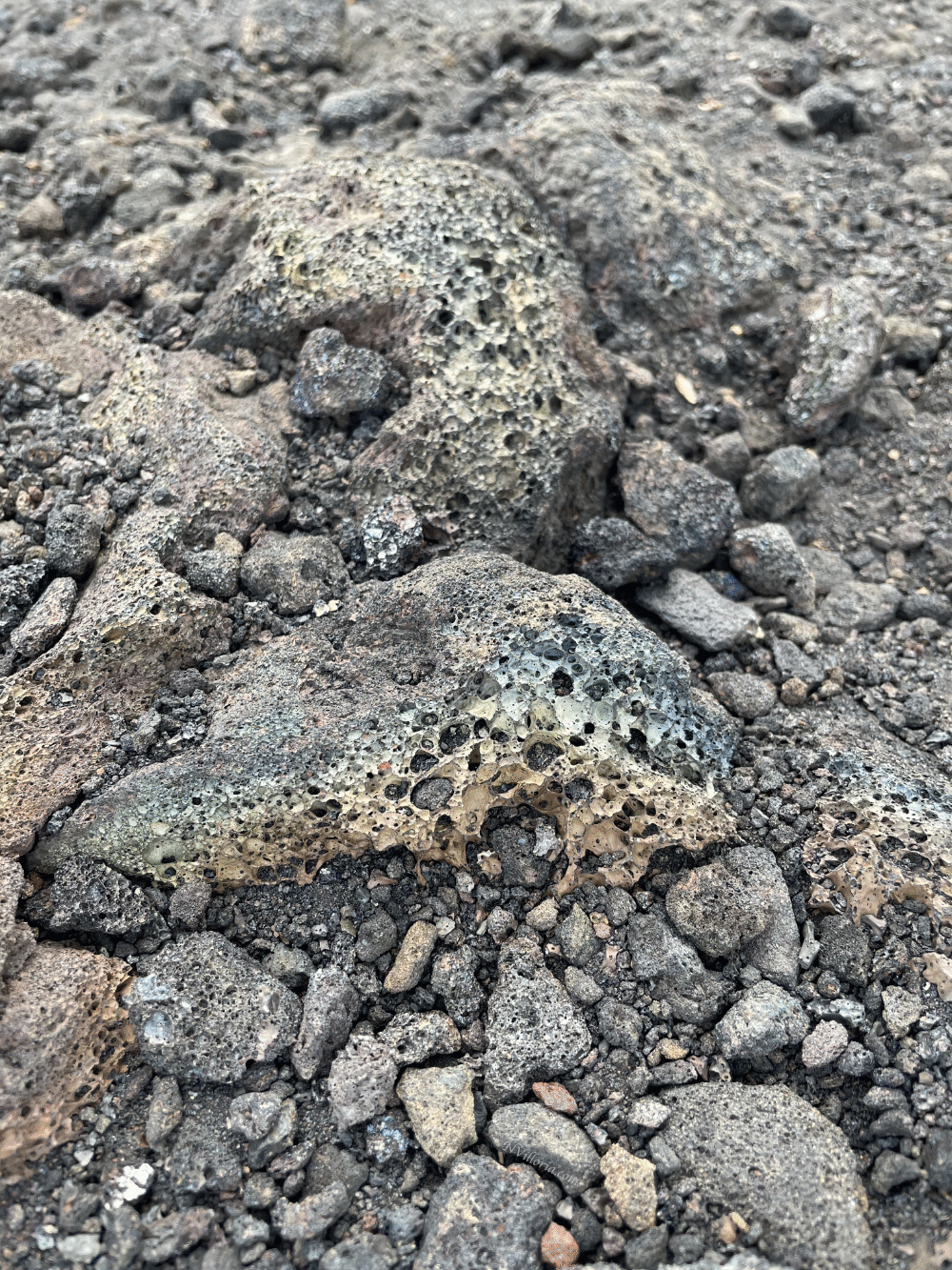 lava rock views from North Crater Trail at Craters of the Moon monument - via NVilloria.com