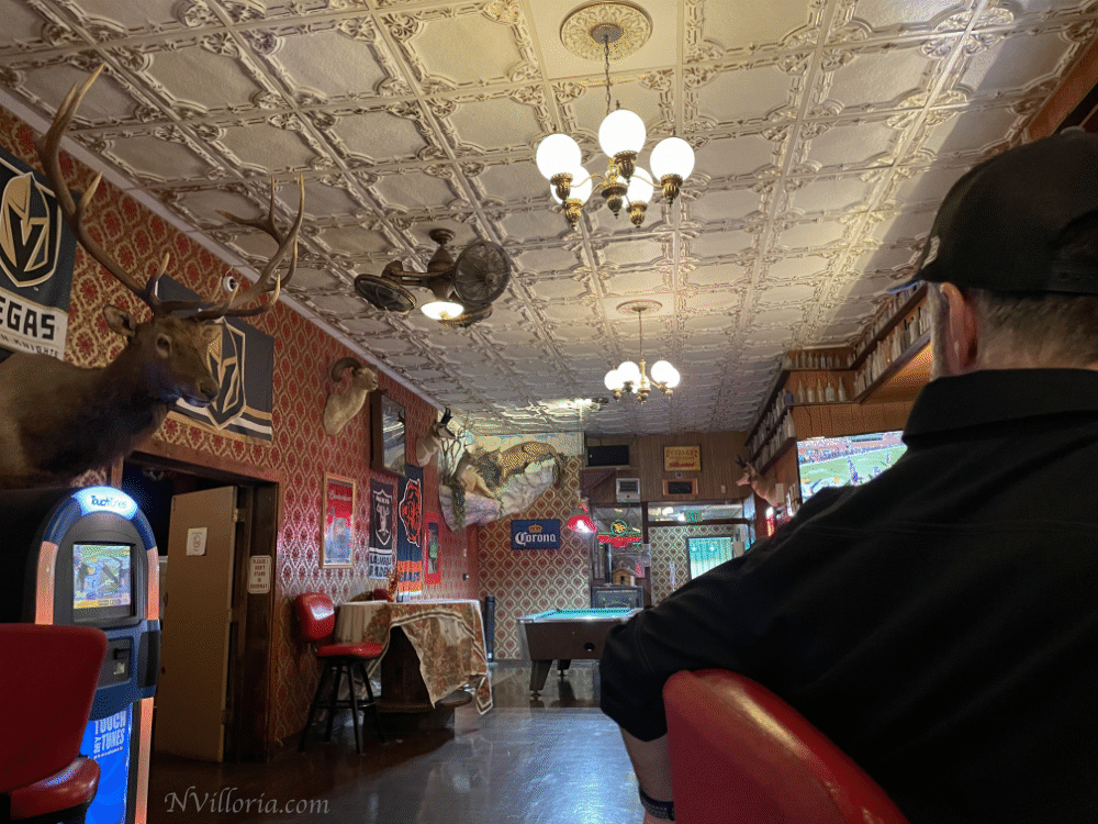 Inside the Overland Bar in Pioche, NV - - via NVilloria.com