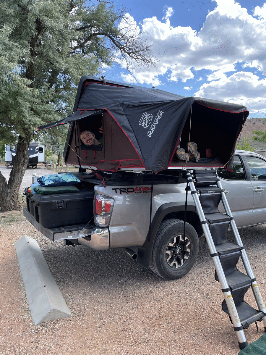 iKamper Skycamp Mini on a 5-foot bed Toyota Tacoma - via NVilloria.com 