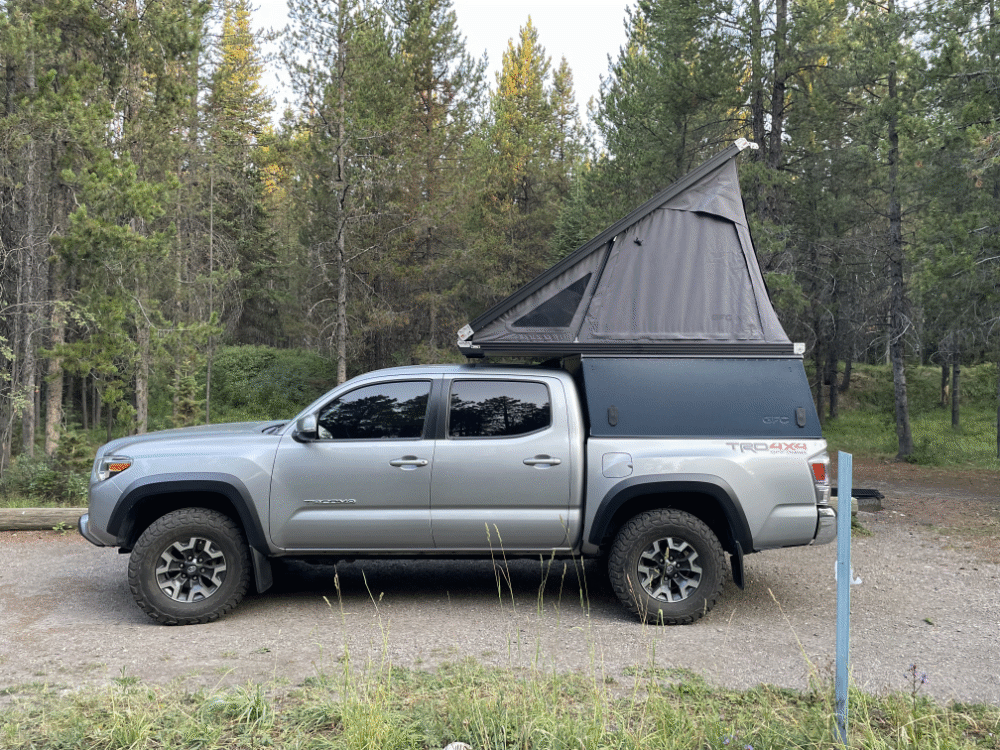 Go Fast Camper on a 5-foot bed Toyota Tacoma - via NVilloria.com 