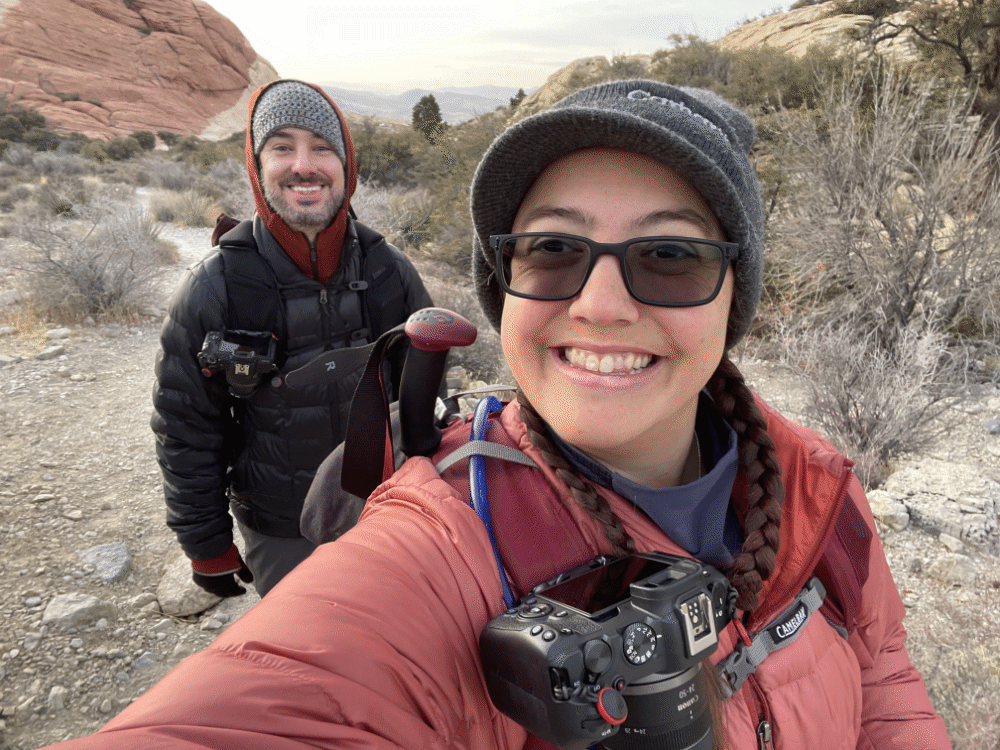 two hikers taking a selfie via NVilloria.com