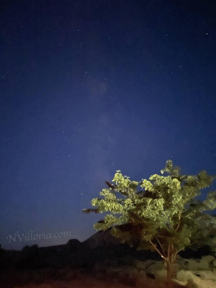 Night sky at Cathedral Gorge State Park - via NVilloria.com