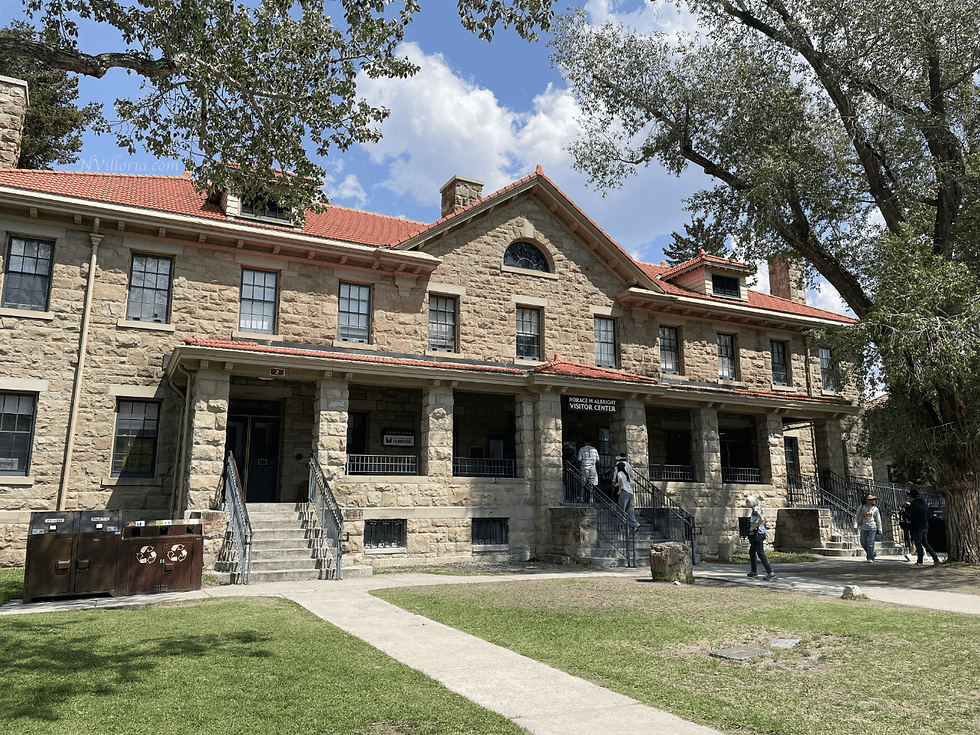 the Horace M. Albright Visitor Center at Yellowstone National Park - via NVilloria.com