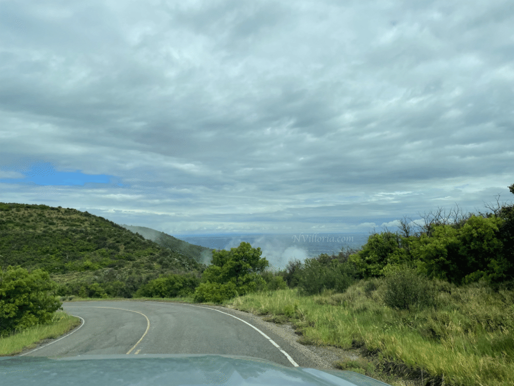 Stormy driving views Mesa Verde National Park via NVilloria.com