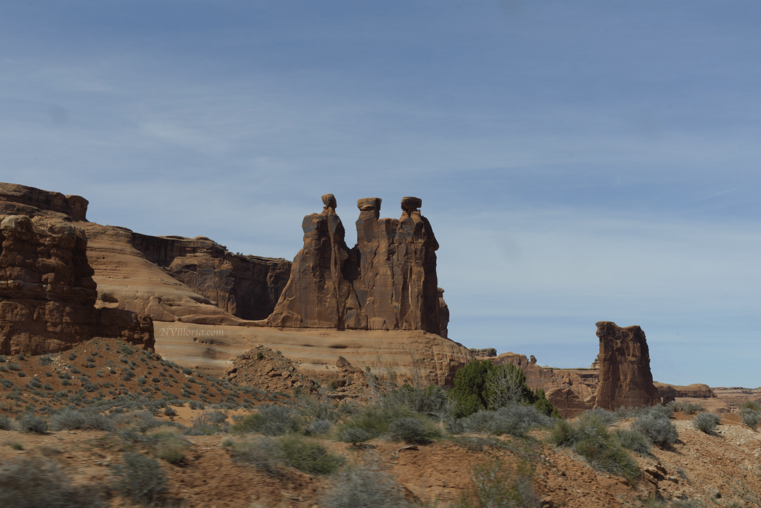 views from hiking at Arches National Park - via NVilloria.com