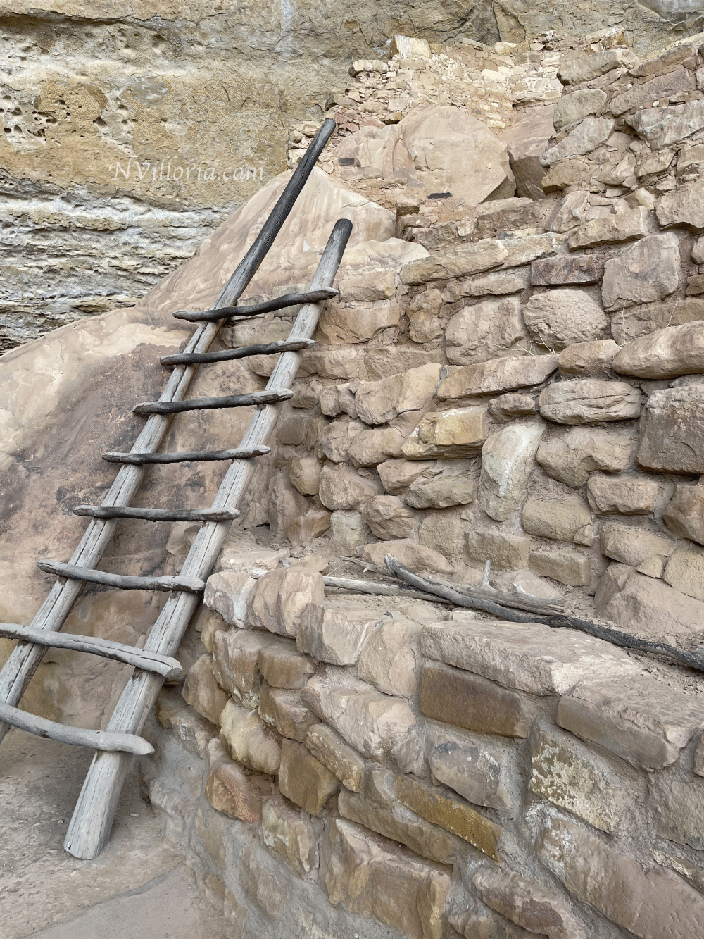 Step House ladder at Mesa Verde National Park via NVilloria.com