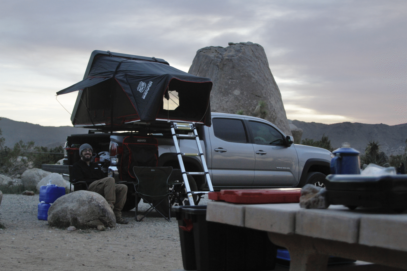 iKamper Skycamp Mini on a 5-foot bed Toyota Tacoma - via NVilloria.com 