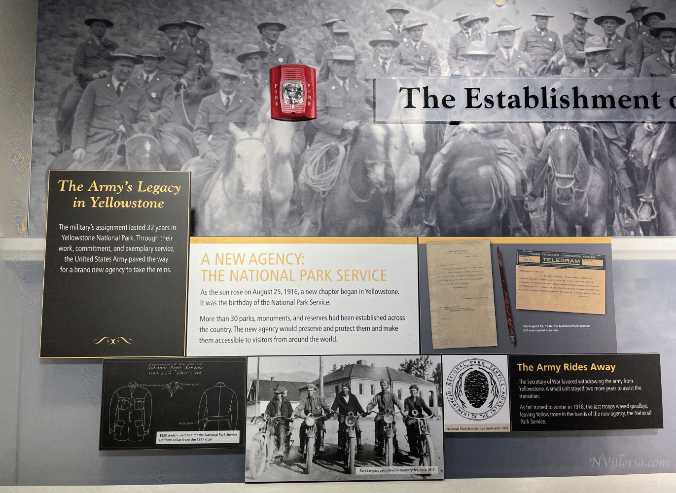 visitor center displays inside the Horace M. Albright Visitor Center at Yellowstone National Park - via NVilloria.com