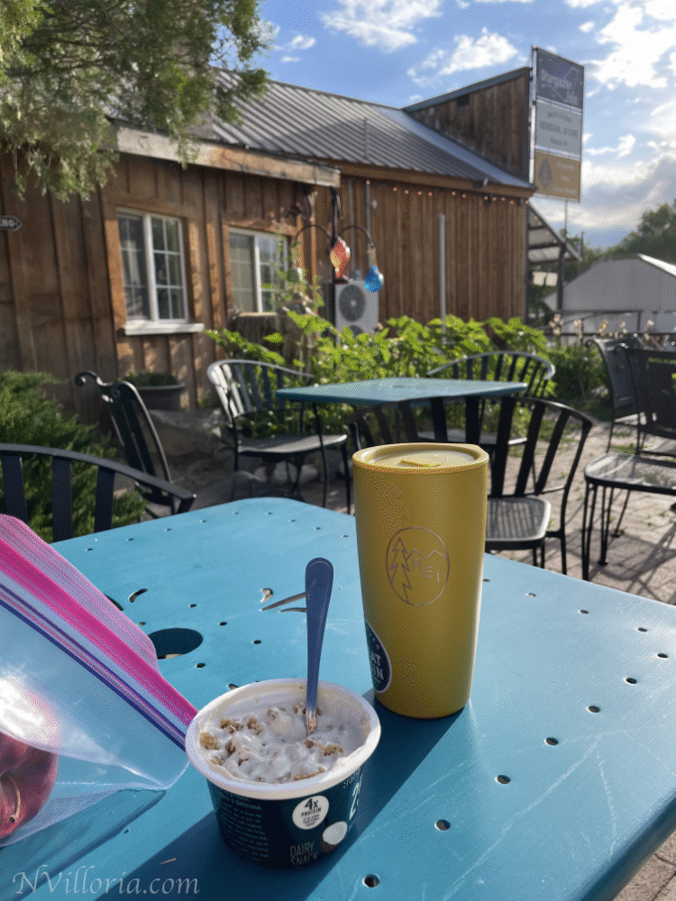 Courtyard of the Stargazer Inn in Baker, NV - via NVilloria.com blog