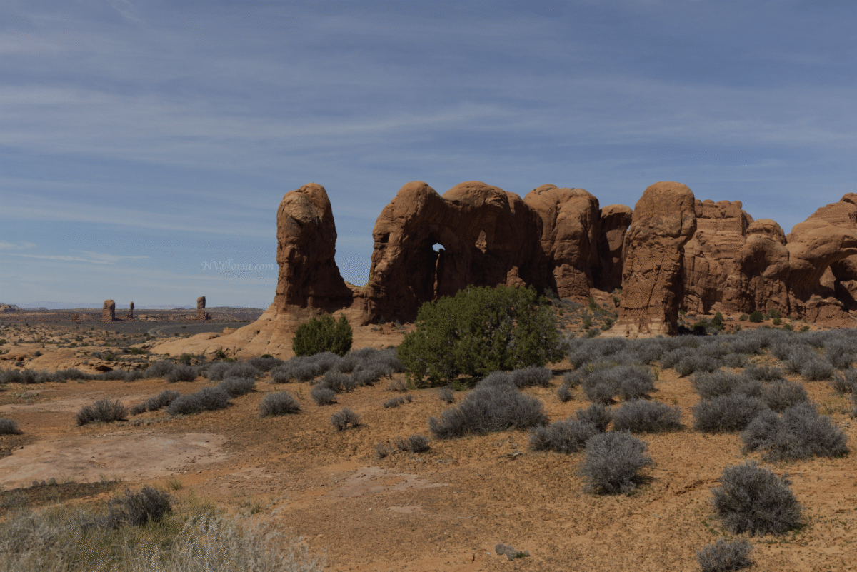 views from hiking at Arches National Park - via NVilloria.com