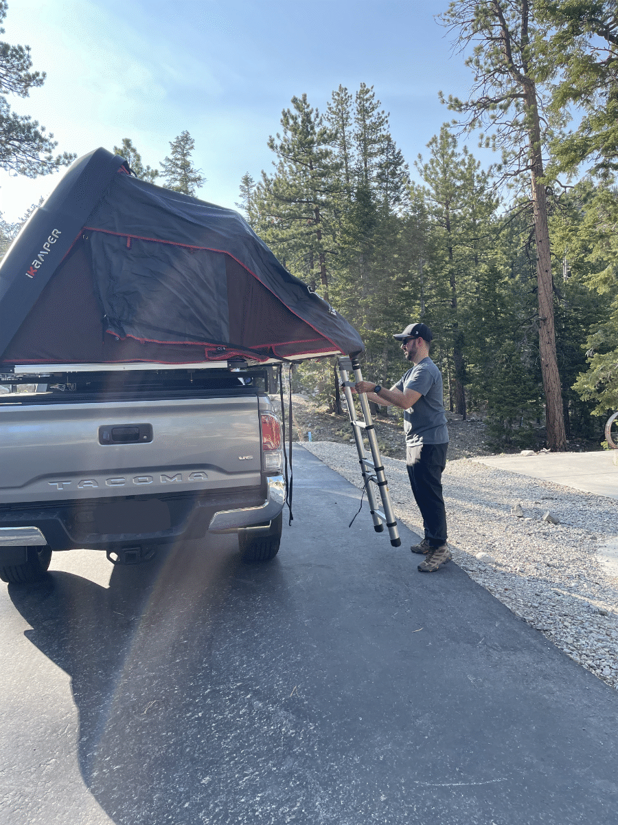 iKamper Skycamp Mini on a 5-foot bed Toyota Tacoma - via NVilloria.com 