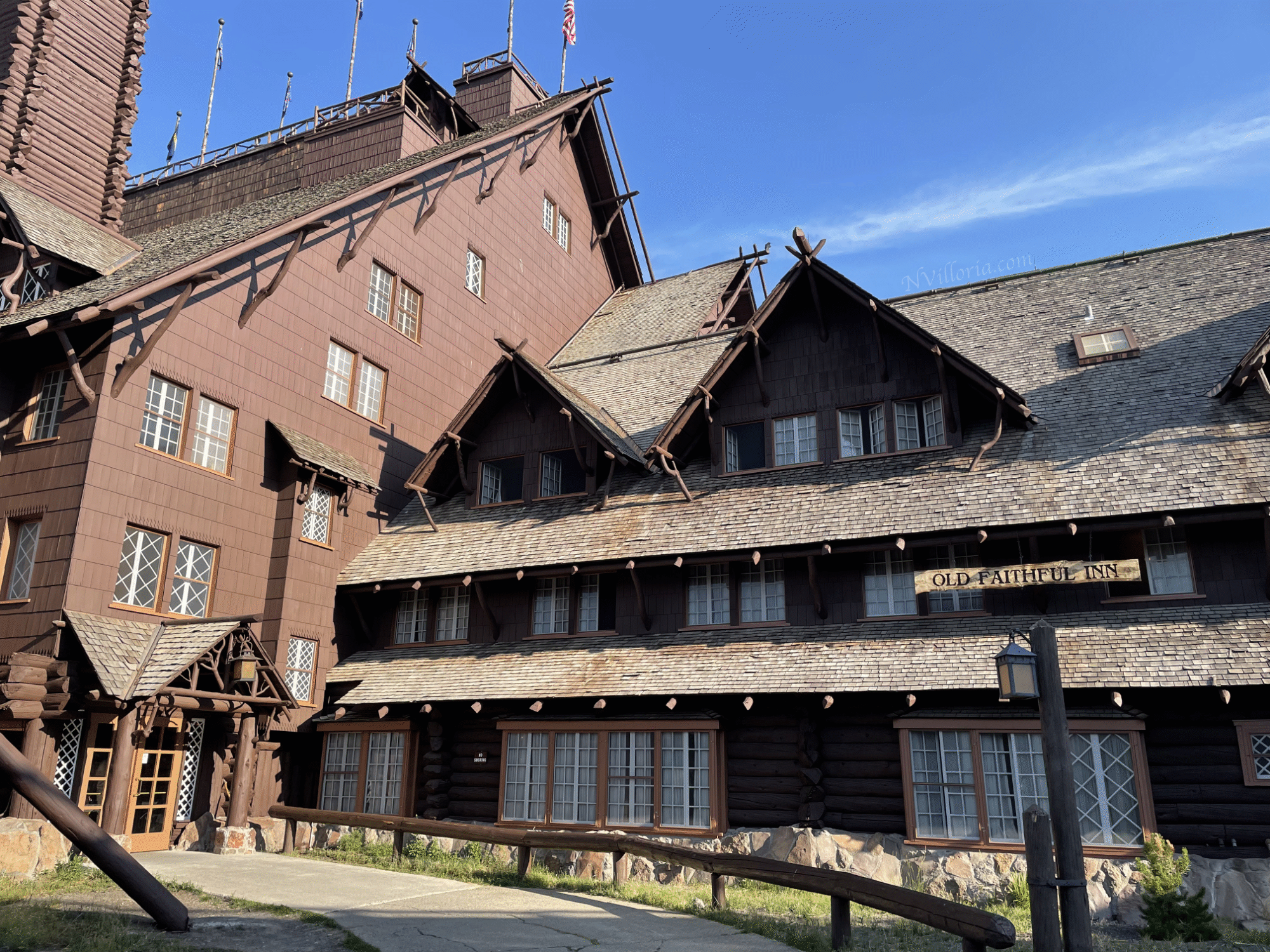 The Old Faithful Inn at Yellowstone National Park - via NVilloria.com