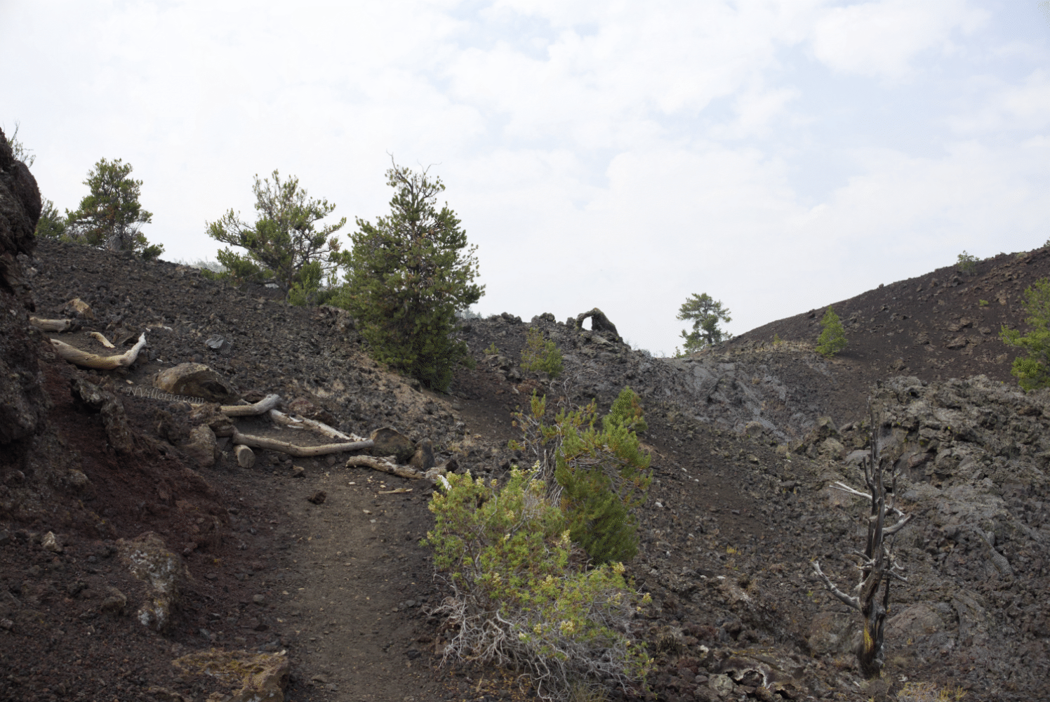 views from North Crater Trail at Craters of the Moon monument - via NVilloria.com